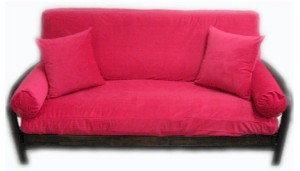 Posh Bright Rose Microfiber Futon Cover