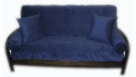 Posh Deep Blue Microfiber Futon Covers