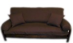 Linen Chocolate Futon Cover