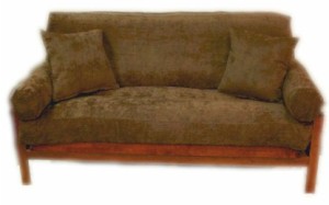 Vintage Cognac Futon Cover