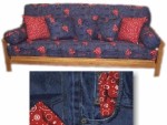 Blue Jeans Futon Cover