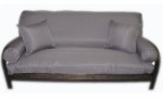 Modern Spa Charcoal Gray Futon Cover